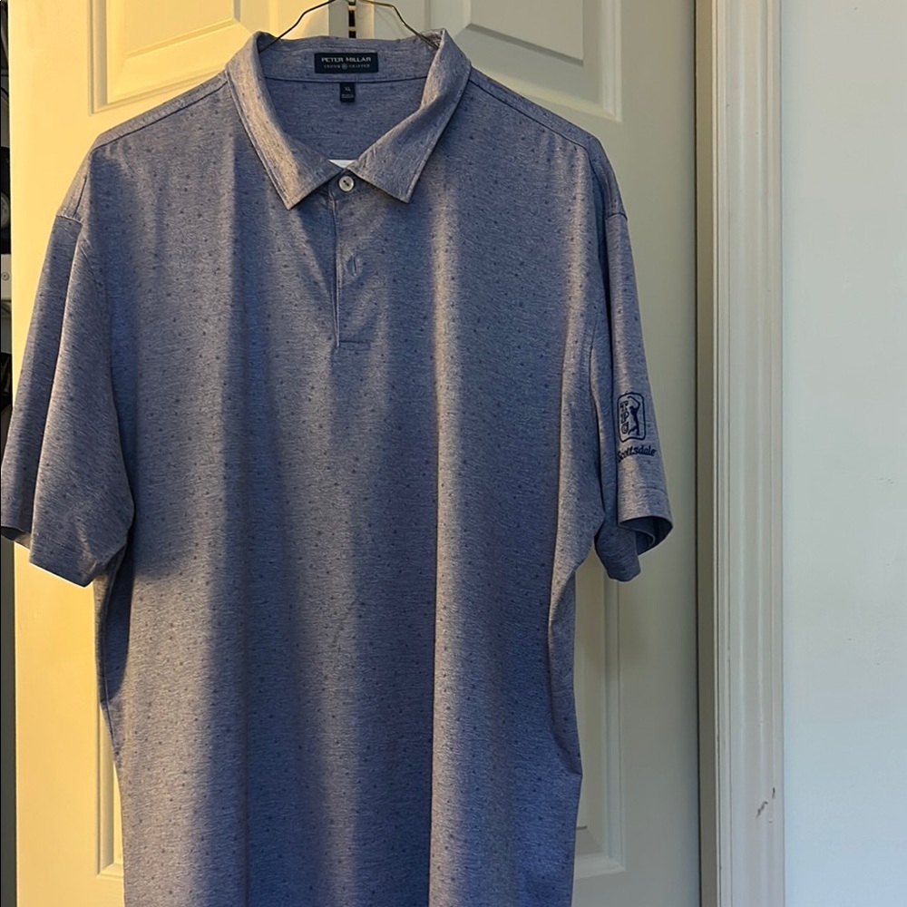 Peter Millar Purple Polo Shirt Classic Short Sleeve Design